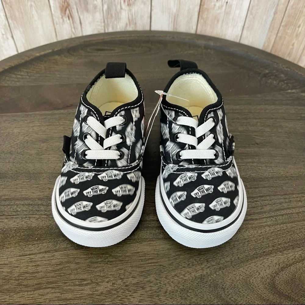 Vans Authentic Blur Elastic Lace Sneaker Size 4.5 Toddler